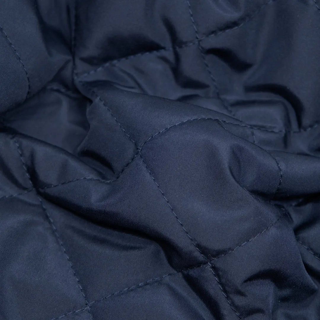 Remnant - 1.3m - Lightweight Quilted Lining - Navy