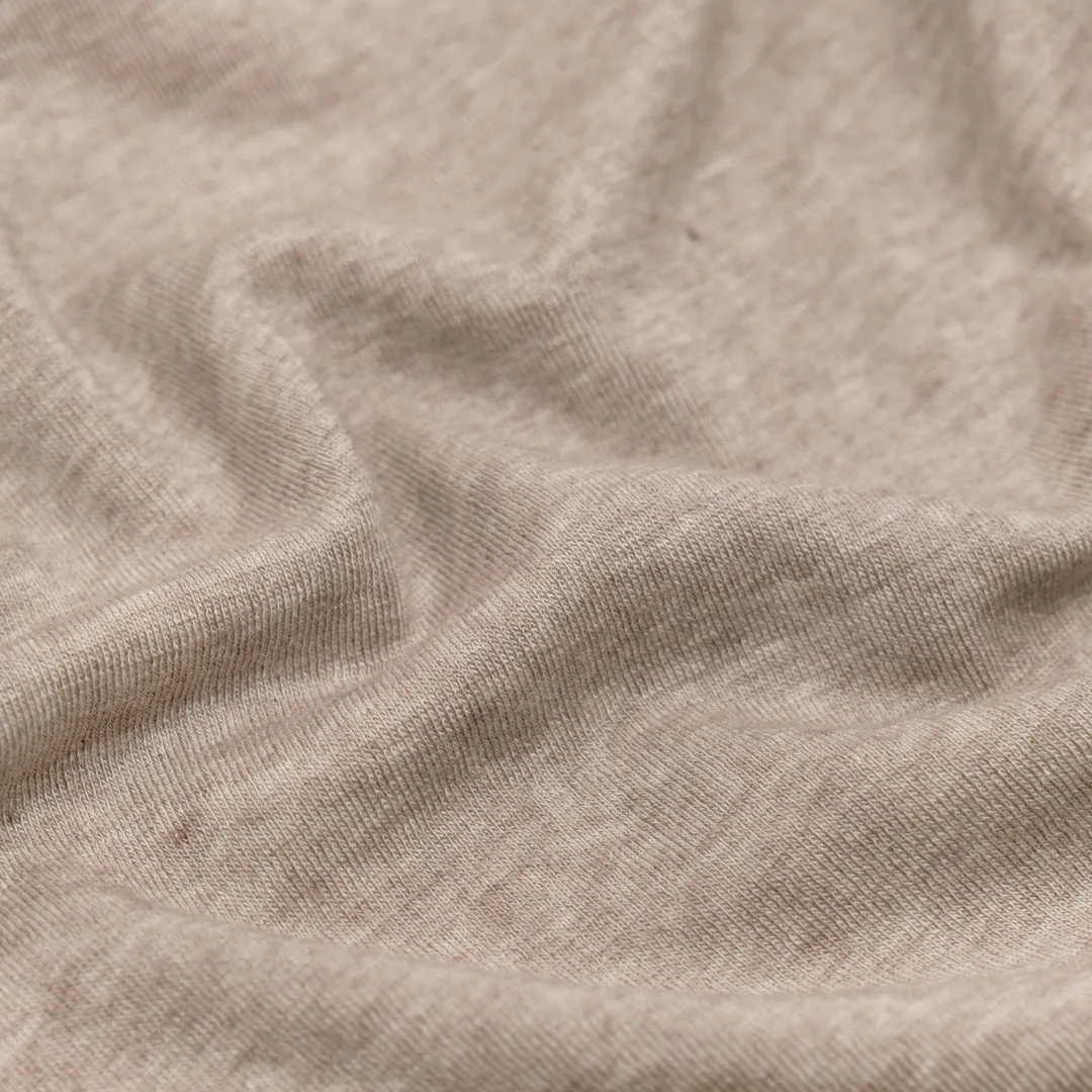 Remnant - 1.7m - Layer Up Lyocell Wool Blend Jersey - Heather Oatmeal