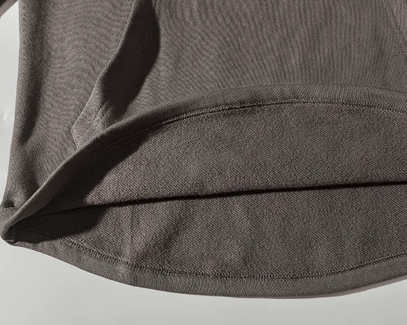 Solid Color Kangaroo Pocket Warm Round Neck Sweatshirt - SF1243