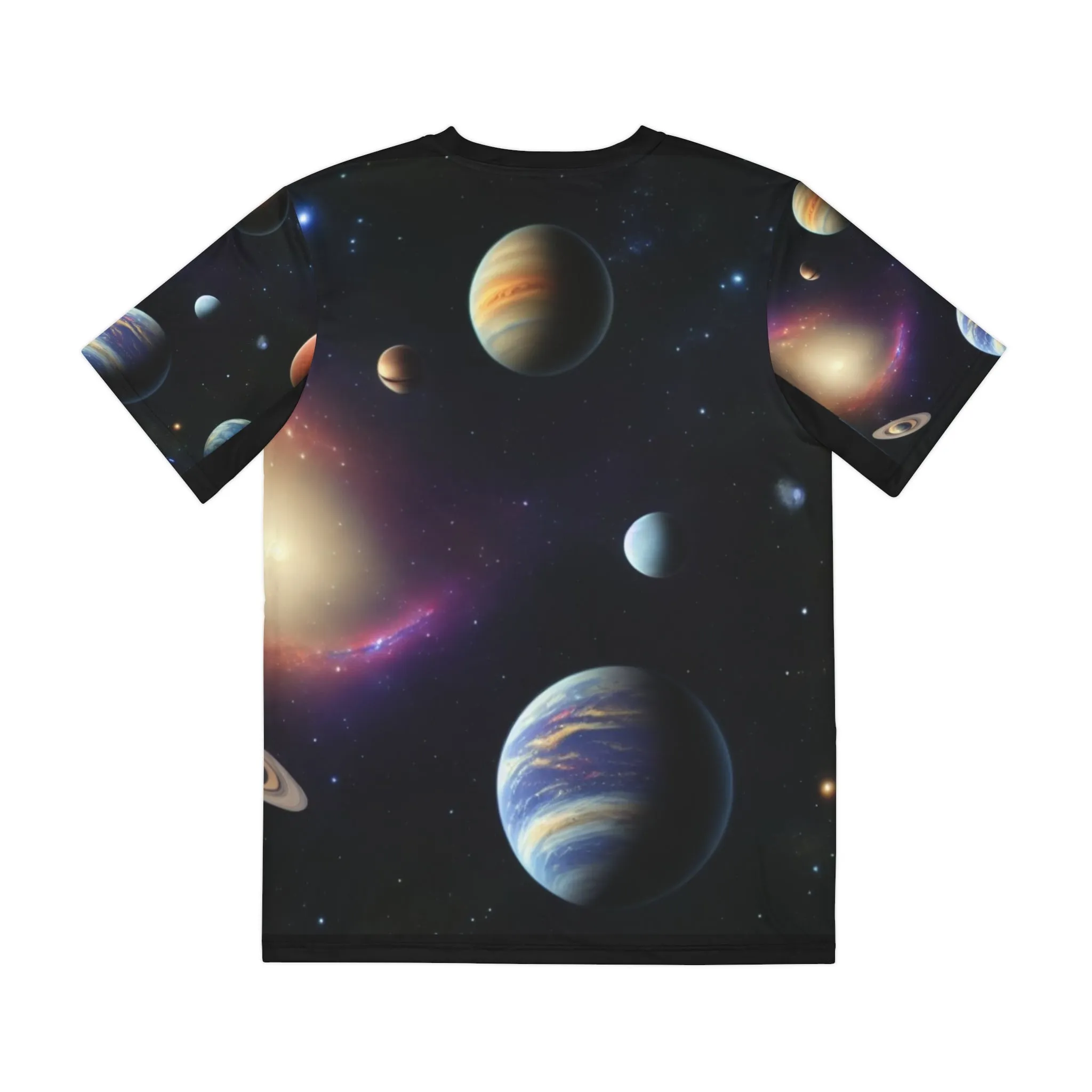 Space Out Polyester T-Shirt with Stellar Design
