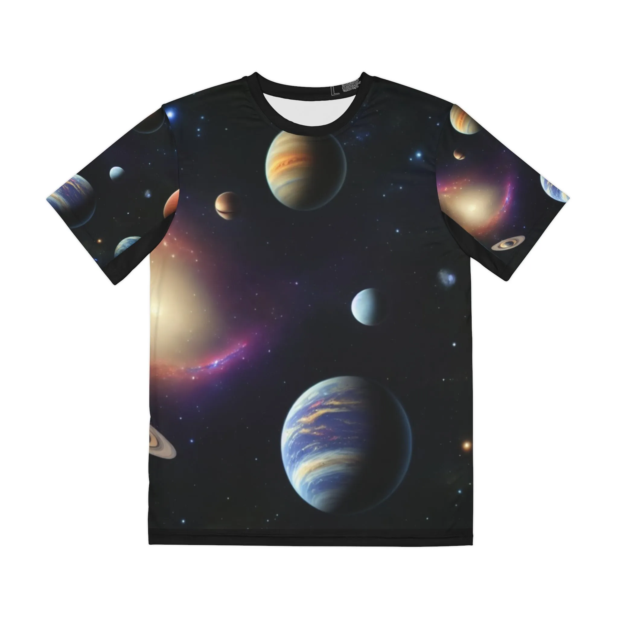 Space Out Polyester T-Shirt with Stellar Design