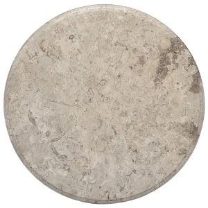 Table Top Grey Ø50x2.5 cm Marble