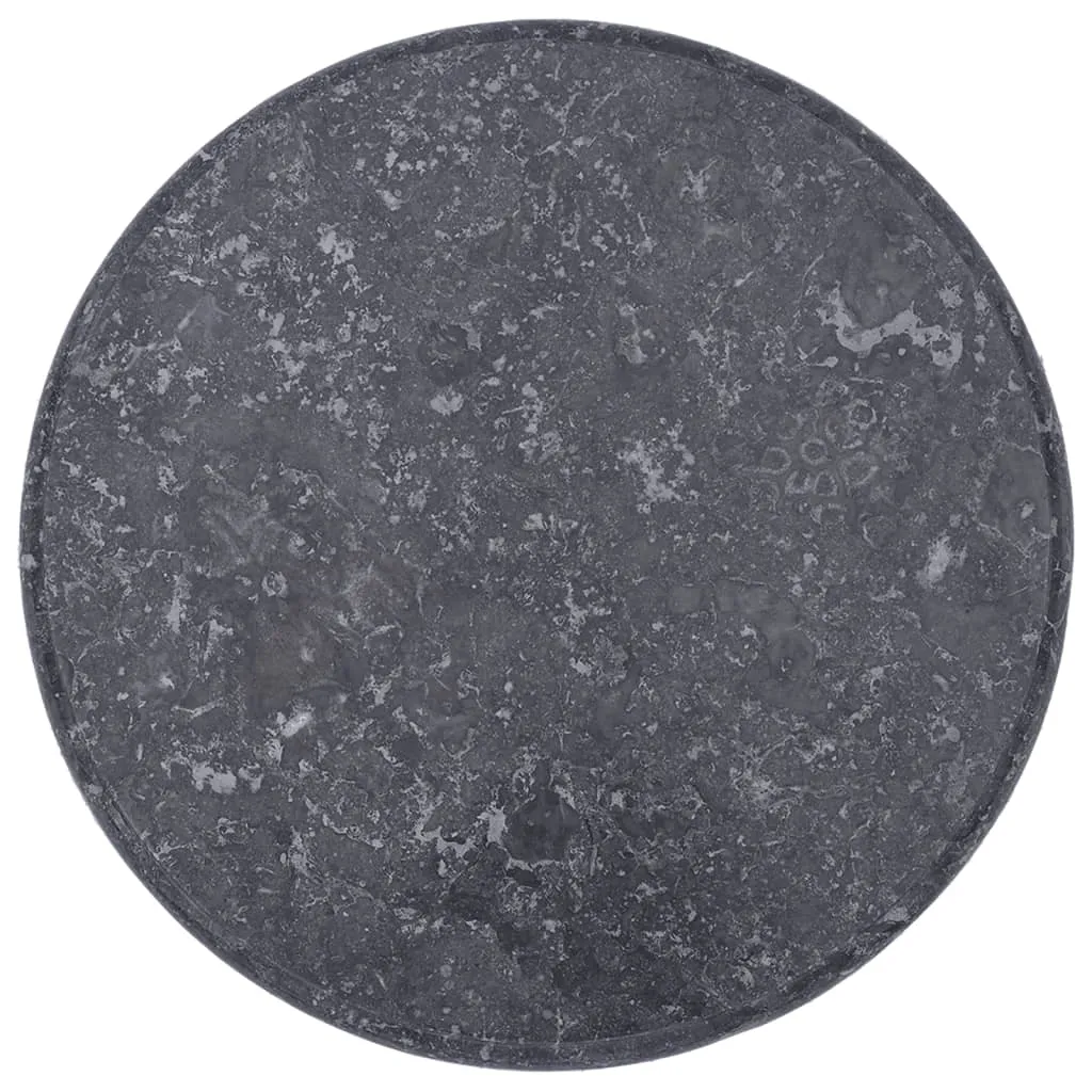 Table Top Grey Ø50x2.5 cm Marble
