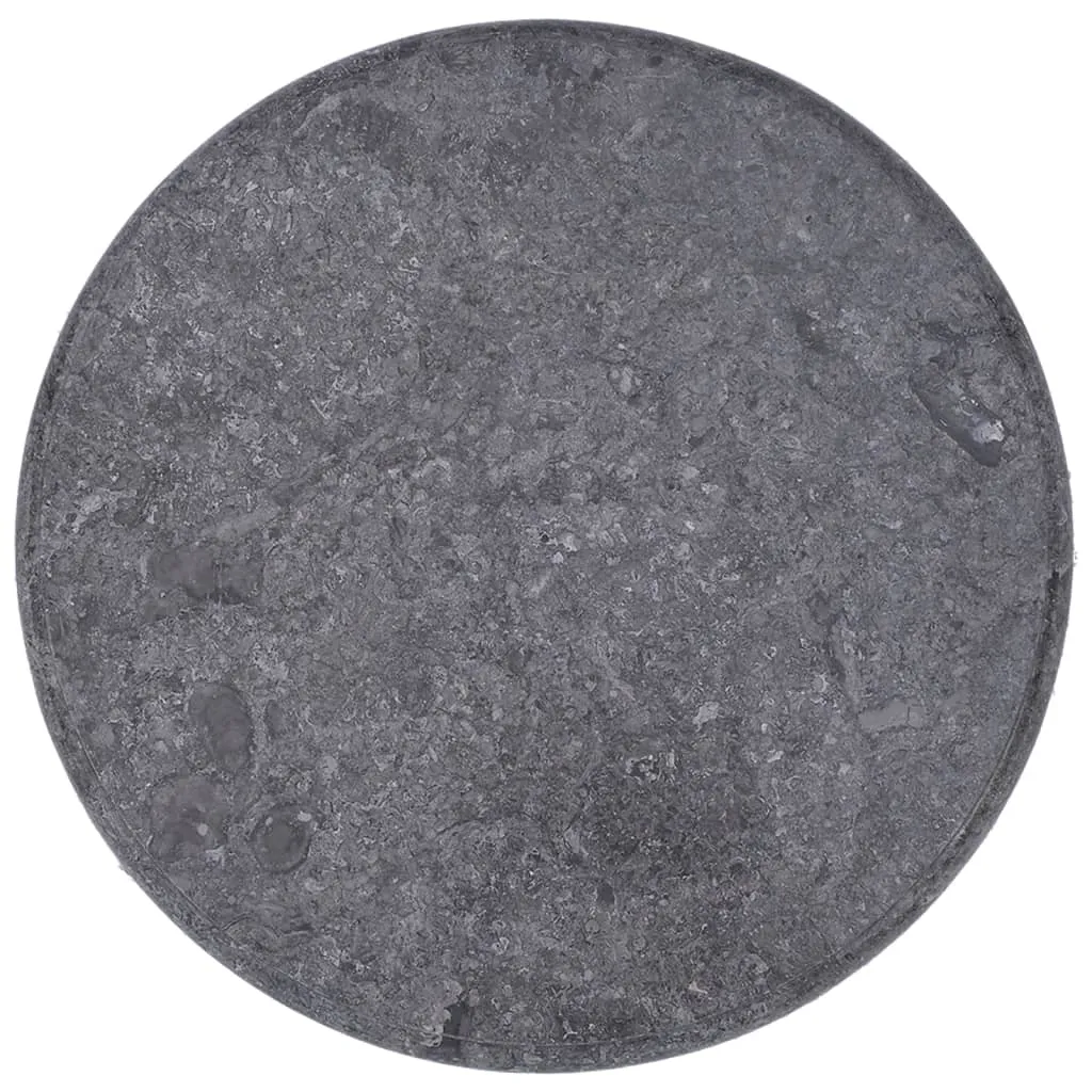 Table Top Grey Ø50x2.5 cm Marble