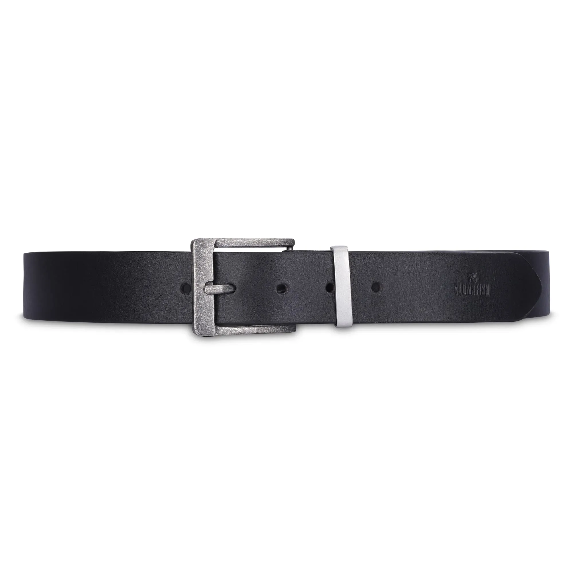 THE CLOWNFISH Men's Genuine Leather Belts - Black (Size-36 inches)