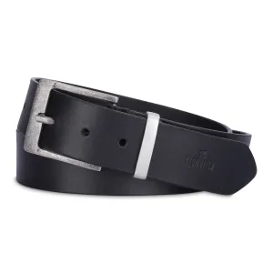 THE CLOWNFISH Men's Genuine Leather Belts - Black (Size-36 inches)