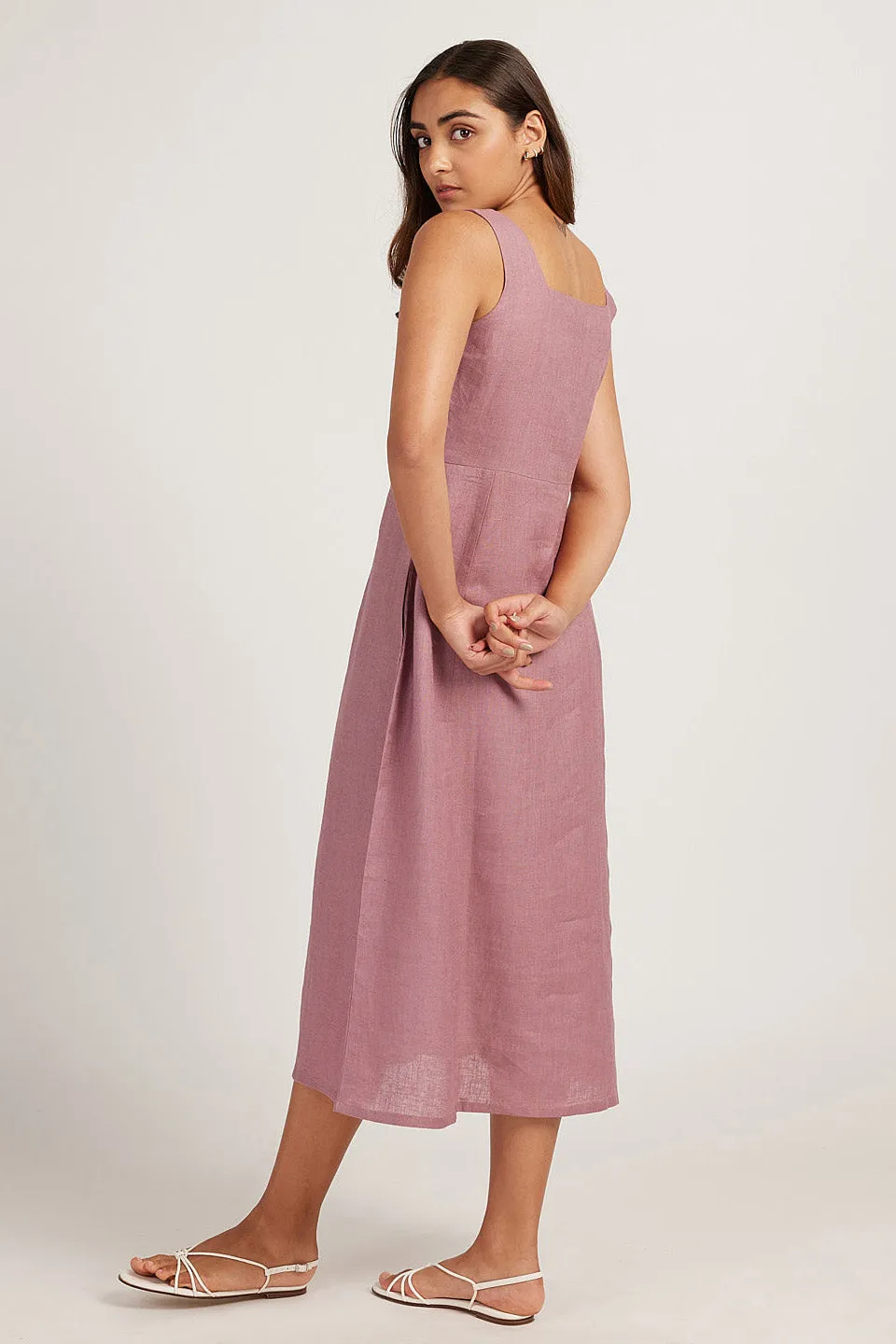 The Linen Midi Dress