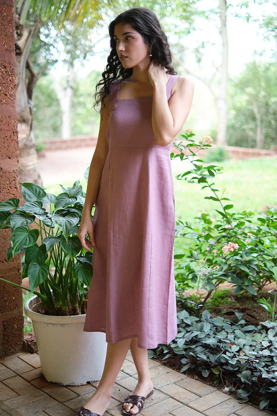 The Linen Midi Dress