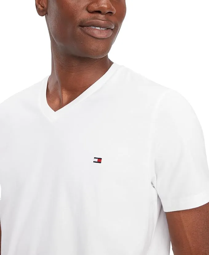 Tommy Hilfiger Men's Flag V Neck Tee