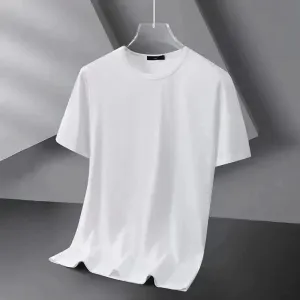 Unisex Classic Crew Neck T-shirts in Timeless Black and White