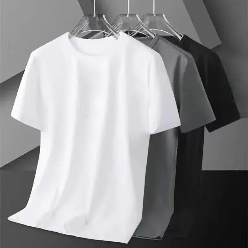Unisex Classic Crew Neck T-shirts in Timeless Black and White