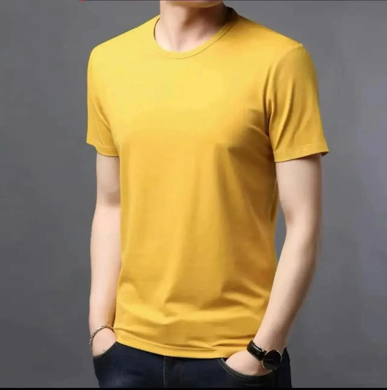 Unisex Classic Crew Neck T-shirts in Timeless Black and White