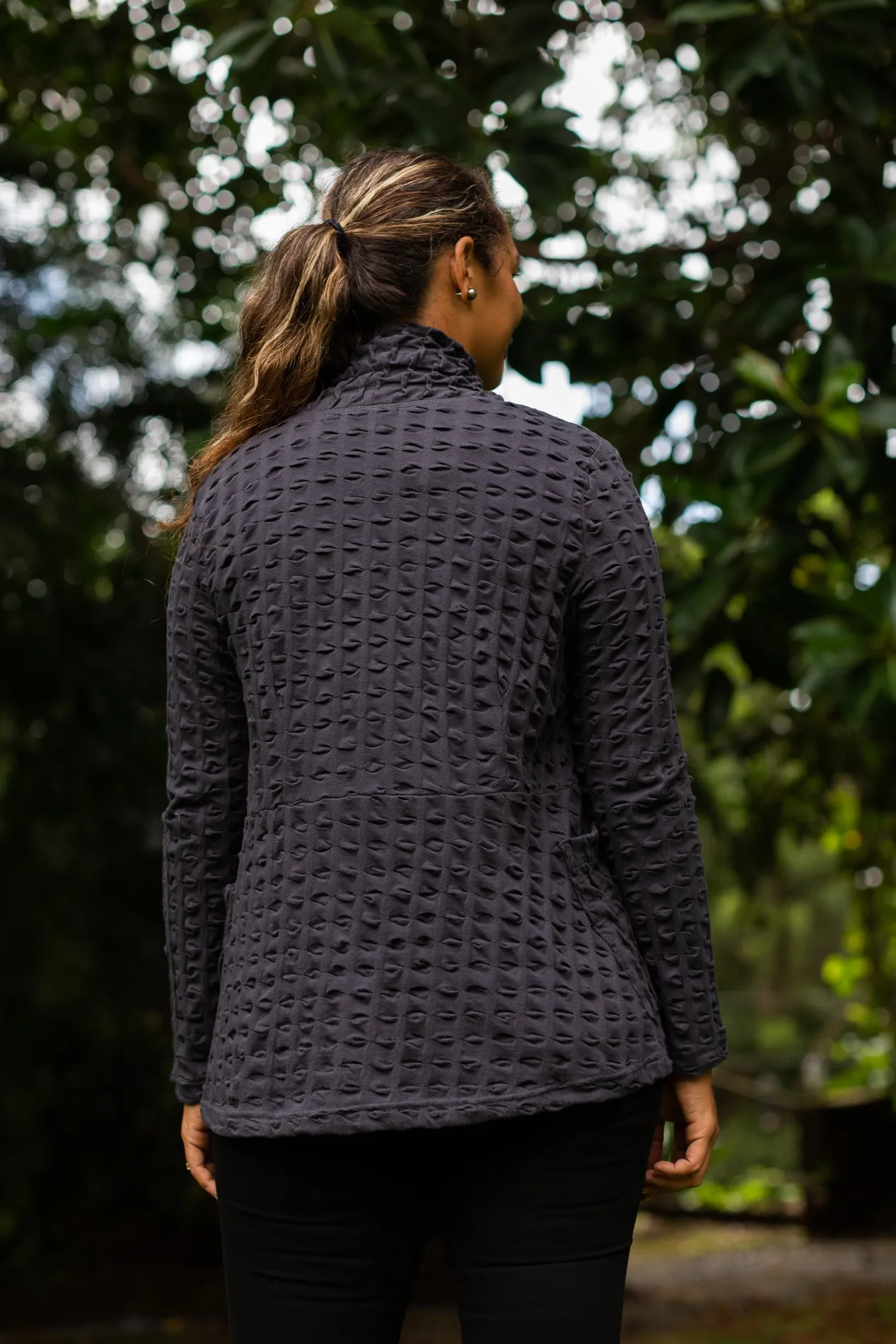 Waffle Weave Short Jacket
