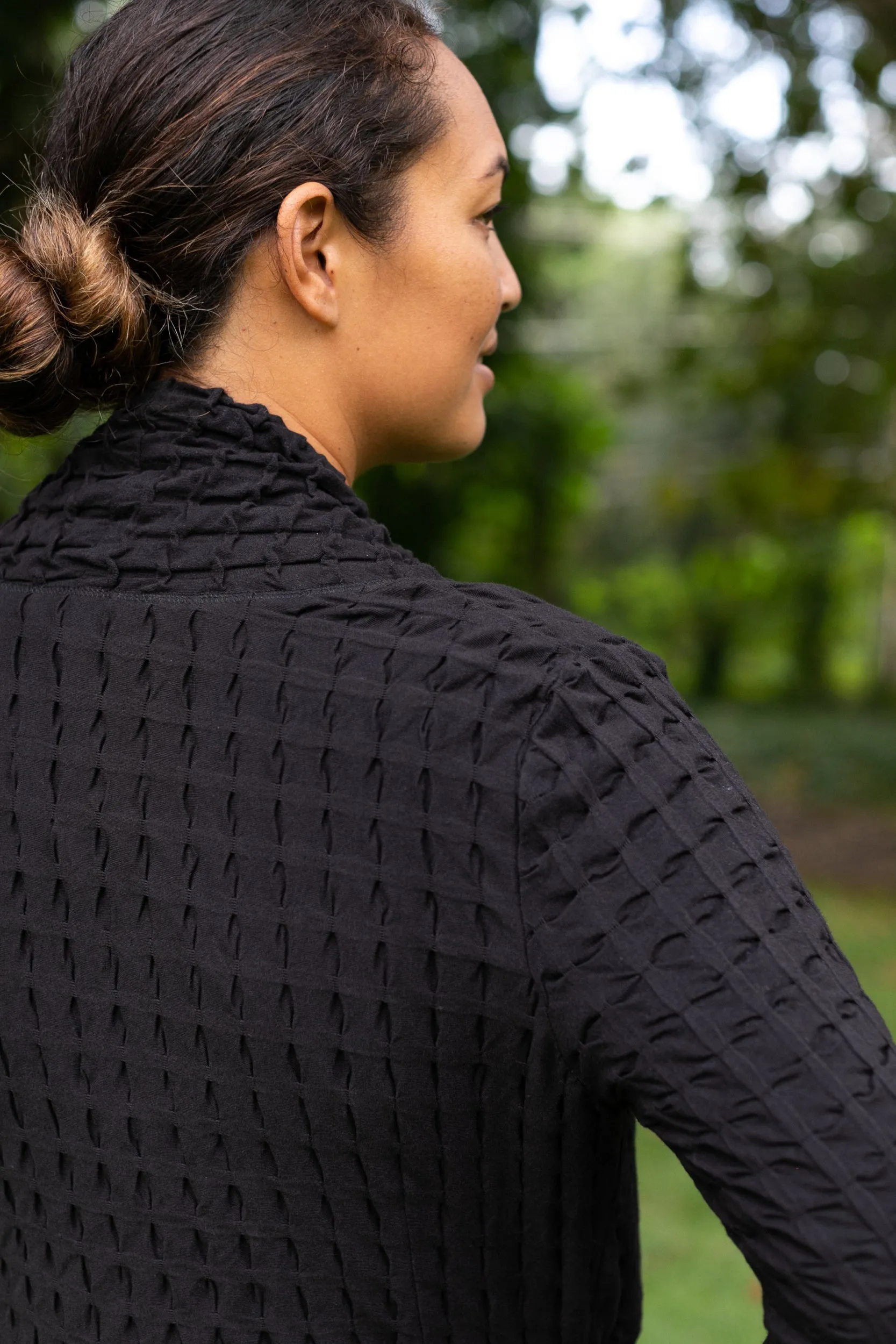 Waffle Weave Short Jacket