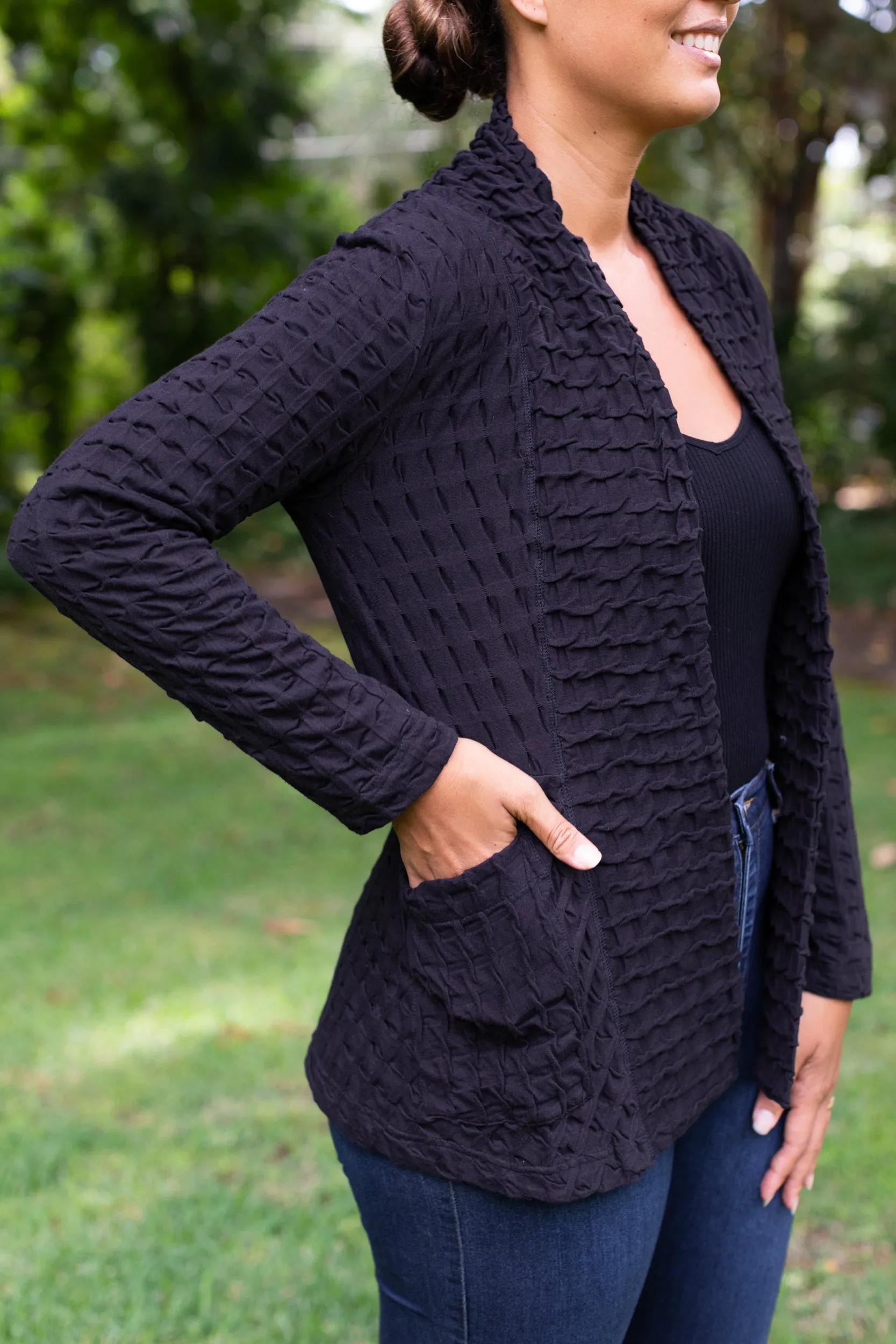 Waffle Weave Short Jacket